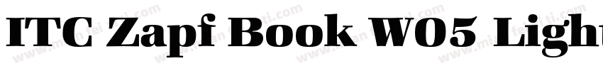 ITC Zapf Book W05 Light字体转换